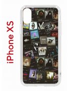 Чехол-накладка Apple iPhone XS (580677) Kruche PRINT Плейлисты
