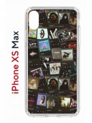 Чехол-накладка iPhone XS Max Kruche Print Плейлисты