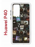 Чехол-накладка Huawei P40 (583862) Kruche PRINT Плейлисты