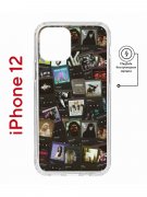 Чехол-накладка Apple iPhone 12  (598886) Kruche PRINT Плейлисты