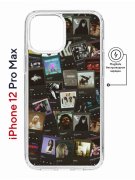 Чехол-накладка Apple iPhone 12 Pro Max (598885) Kruche PRINT Плейлисты