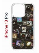 Чехол-накладка iPhone 13 Pro Kruche Print Плейлисты