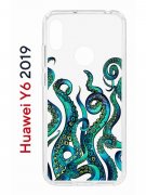Чехол-накладка Huawei Y6 2019 (580675) Kruche PRINT Щупальца