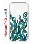 Чехол-накладка Huawei P40 Lite E/Honor 9C Kruche Print Щупальца