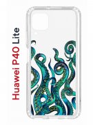 Чехол-накладка Huawei P40 Lite  (588940) Kruche PRINT Щупальца