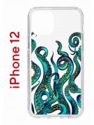 Чехол-накладка Apple iPhone 12  (588925) Kruche PRINT Щупальца