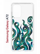 Чехол-накладка Samsung Galaxy A72 (598893) Kruche PRINT Щупальца