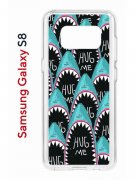 Чехол-накладка Samsung Galaxy S8 (583853) Kruche PRINT Голодные Акулы