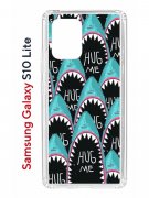 Чехол-накладка Samsung Galaxy S10 Lite (582683) Kruche PRINT Голодные Акулы