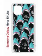 Чехол-накладка Samsung Galaxy Note 10 Lite (582684) Kruche PRINT Голодные Акулы