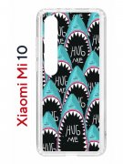 Чехол-накладка Xiaomi Mi 10 (593959) Kruche PRINT Голодные Акулы