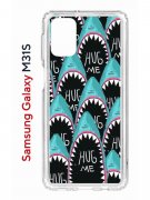 Чехол-накладка Samsung Galaxy M31S (591371) Kruche PRINT Голодные Акулы