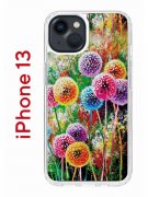 Чехол-накладка iPhone 13 Kruche Print Одуванчики