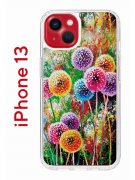 Чехол-накладка iPhone 13 Kruche Print Одуванчики