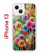 Чехол-накладка iPhone 13 Kruche Print Одуванчики