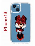 Чехол-накладка iPhone 13 Kruche Print Минни