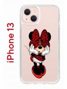 Чехол-накладка iPhone 13 Kruche Print Минни