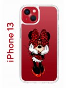 Чехол-накладка iPhone 13 Kruche Print Минни