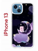 Чехол-накладка iPhone 13 Kruche Print Сон медвежонка