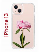 Чехол-накладка iPhone 13 Kruche Print Пион