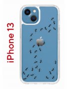 Чехол-накладка iPhone 13 Kruche Print Муравьи