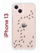 Чехол-накладка iPhone 13 Kruche Print Муравьи