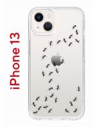 Чехол-накладка iPhone 13 Kruche Print Муравьи