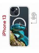 Чехол-накладка Apple iPhone 13 (610627) Kruche PRINT Змея
