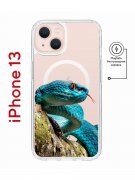 Чехол-накладка Apple iPhone 13 (610627) Kruche PRINT Змея