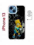 Чехол-накладка iPhone 13 Kruche Magnet Print Барт Симпсон