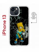 Чехол-накладка iPhone 13 Kruche Magnet Print Барт Симпсон