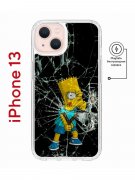 Чехол-накладка iPhone 13 Kruche Magnet Print Барт Симпсон