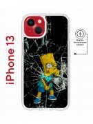 Чехол-накладка iPhone 13 Kruche Magnet Print Барт Симпсон