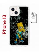 Чехол-накладка iPhone 13 Kruche Magnet Print Барт Симпсон