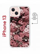 Чехол-накладка iPhone 13 Kruche Print Magnet цветы