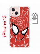 Чехол-накладка Apple iPhone 13 (610627) Kruche PRINT Человек-Паук красный