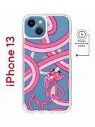 Чехол-накладка iPhone 13 Kruche Magnet Print Розовая Пантера