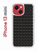 Чехол-накладка Apple iPhone 13 mini (606541) Kruche PRINT Карбон