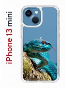 Чехол-накладка iPhone 13 mini Kruche Print Змея