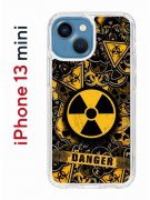 Чехол-накладка iPhone 13 mini (606541) Kruche PRINT Danger