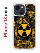 Чехол-накладка iPhone 13 mini (606541) Kruche PRINT Danger