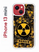 Чехол-накладка iPhone 13 mini (606541) Kruche PRINT Danger