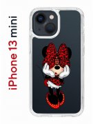 Чехол-накладка iPhone 13 mini Kruche Print Минни