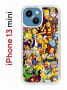 Чехол-накладка iPhone 13 mini Kruche Print Симпсоны