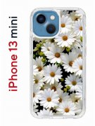 Чехол-накладка iPhone 13 mini Kruche Print Ромашки