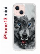 Чехол-накладка Apple iPhone 13 mini (606541) Kruche PRINT Волк