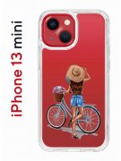 Чехол-накладка Apple iPhone 13 mini (606541) Kruche PRINT Велосипедная прогулка