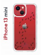 Чехол-накладка iPhone 13 mini Kruche Print Муравьи