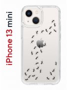 Чехол-накладка iPhone 13 mini Kruche Print Муравьи