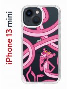 Чехол-накладка Apple iPhone 13 mini (606541) Kruche PRINT Розовая Пантера